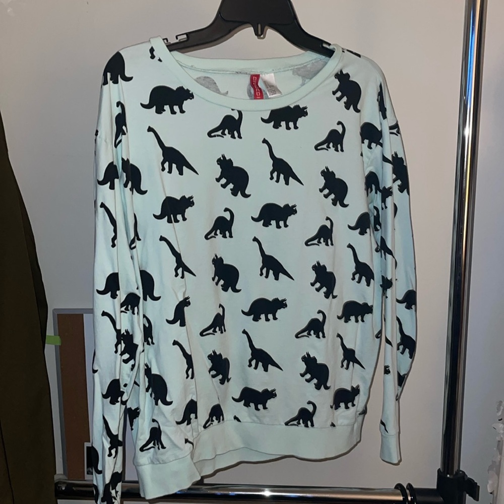 H&M Divided Dinosaur Large Long Sleeve Tee
